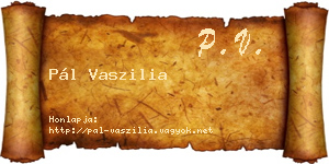 Pál Vaszilia névjegykártya